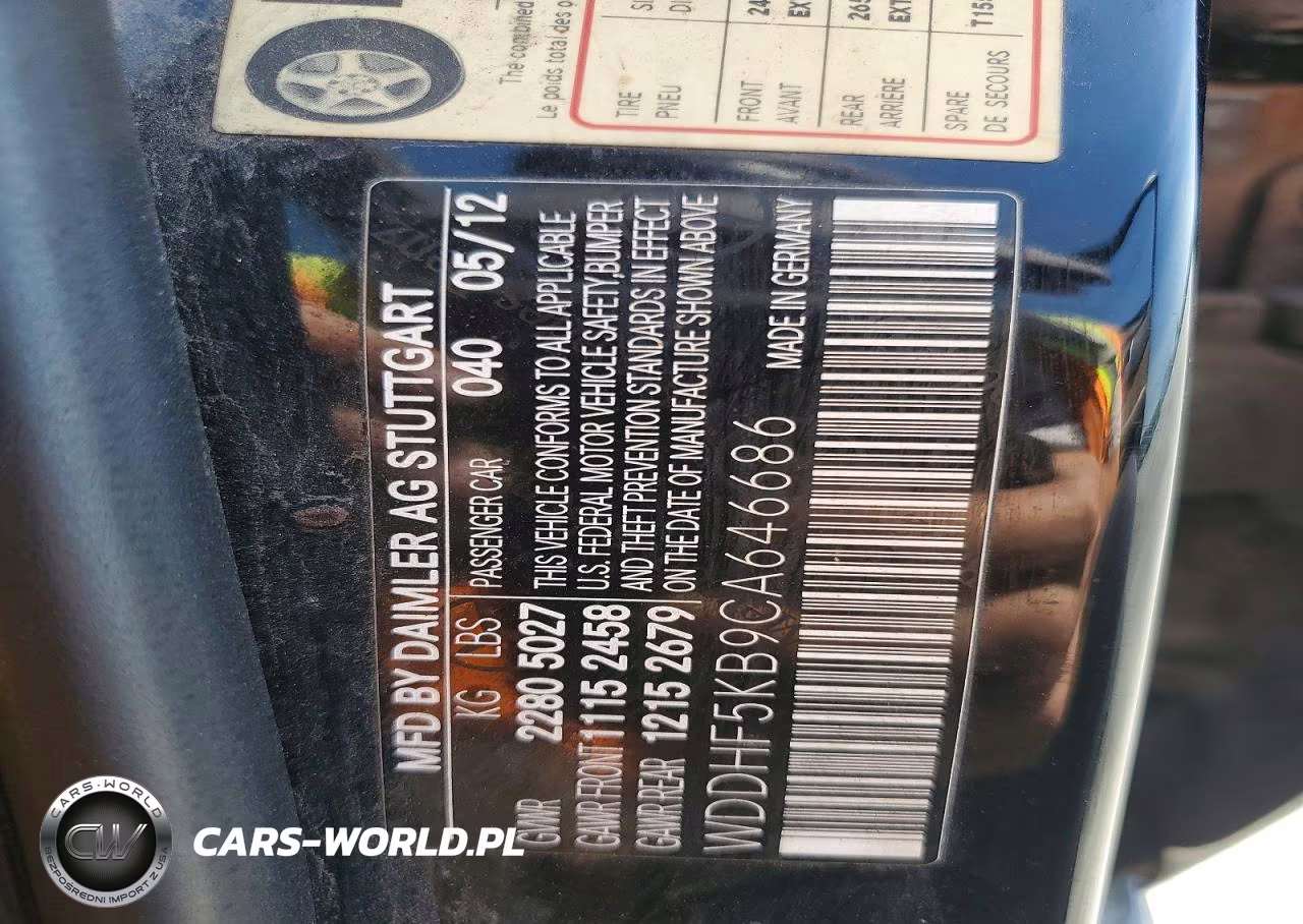 2012 Mercedes-Benz E 350 VIN:WDDHF5KB9CA646686 - 12