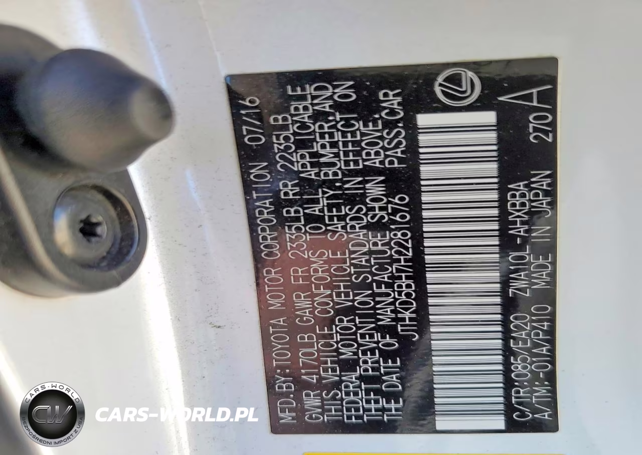 2017 Lexus Ct 200 VIN:JTHKD5BH7H2281676 - 12