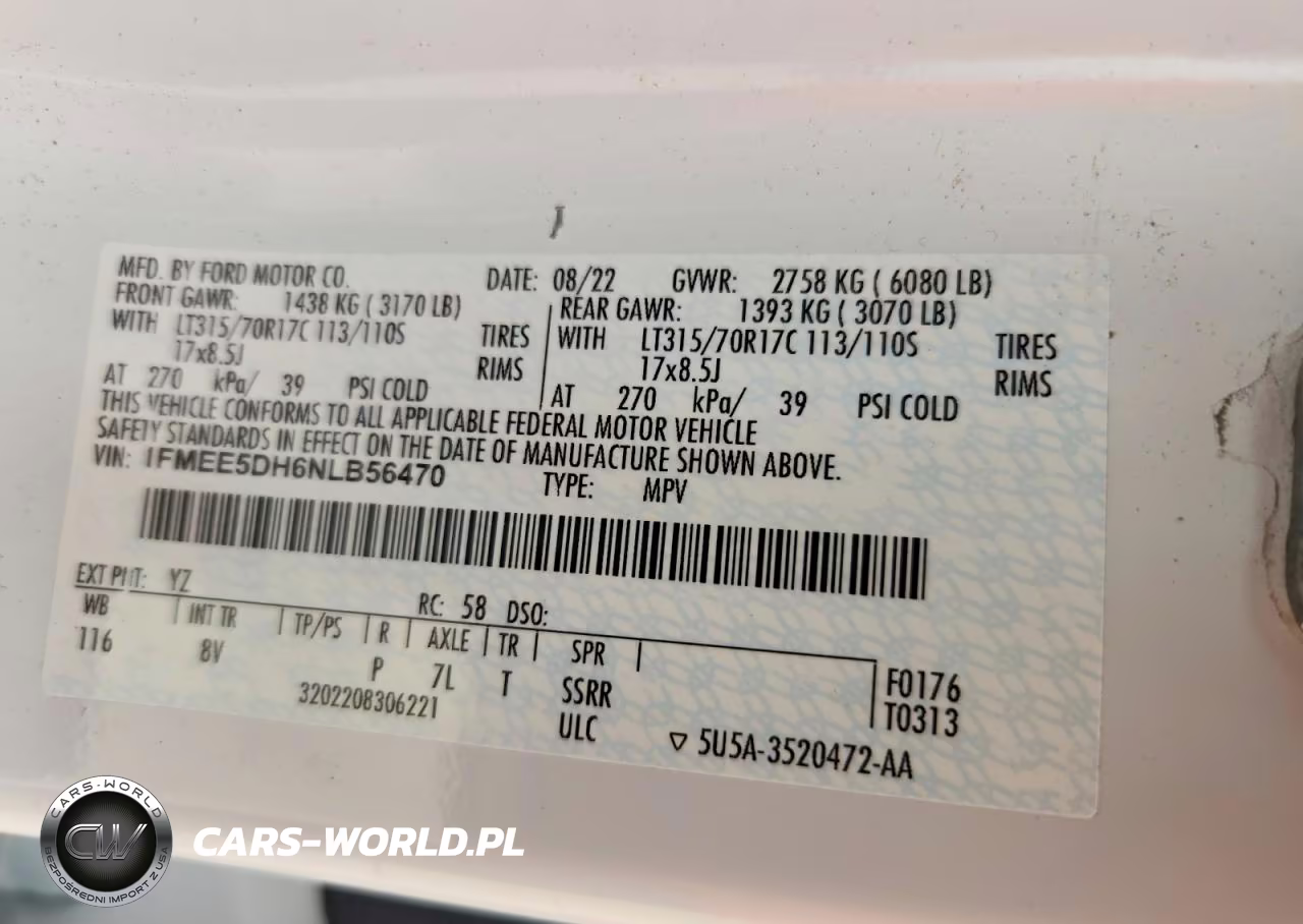 2022 Ford Bronco Base VIN:1FMEE5DH6NLB56470 - 14