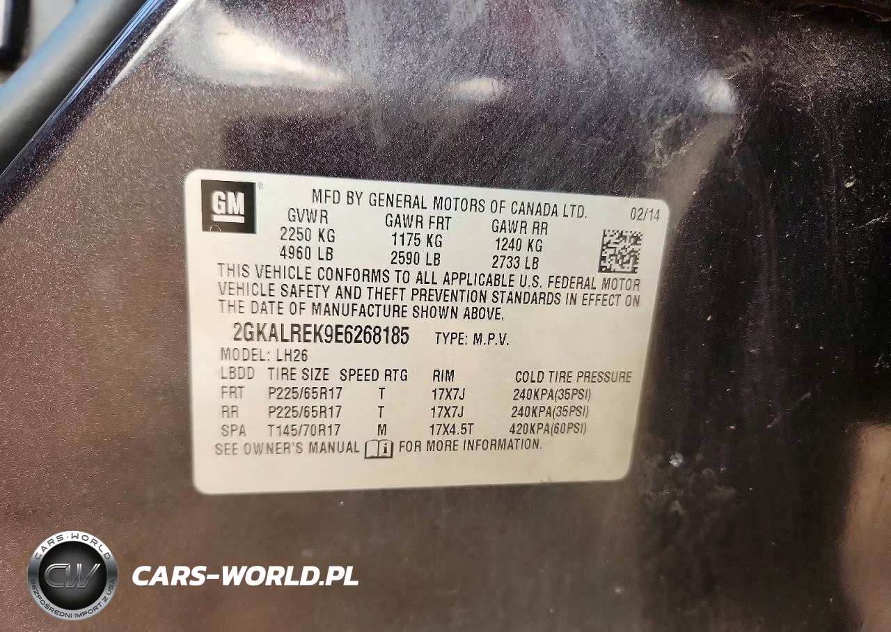 2014 GMC Terrain Sle VIN:2GKALREK9E6268185 - 12