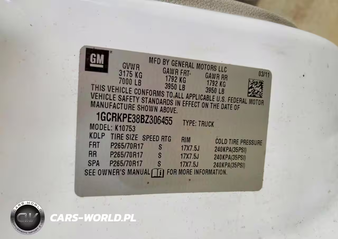 2011 Chev Silverado VIN:1GCRKPE38BZ306455 - 12