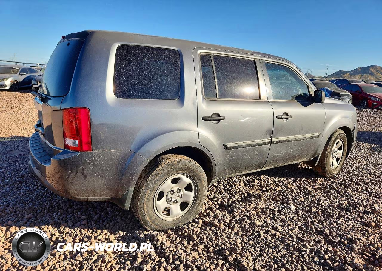 2013 Honda Pilot Lx VIN:5FNYF3H21DB026154 - 3