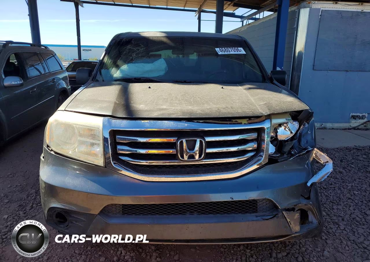 2013 Honda Pilot Lx VIN:5FNYF3H21DB026154 - 5
