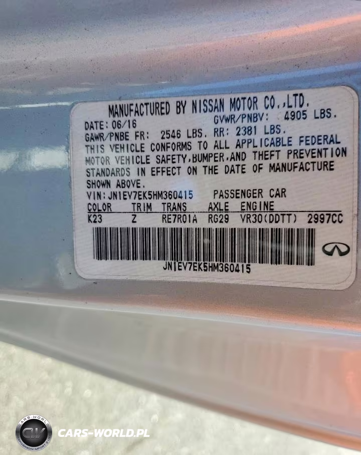 2017 Infiniti Q60 3.0T Premium VIN:JN1EV7EK5HM360415 - 12