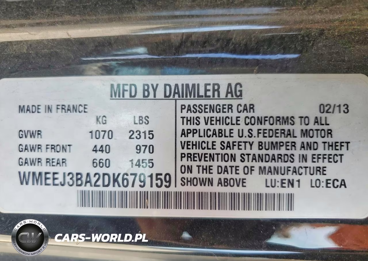 2013 Smart Fortwo Pure VIN:WMEEJ3BA2DK679159 - 12