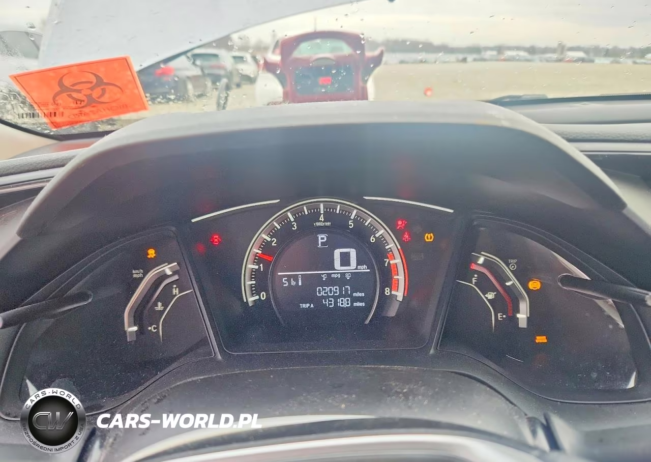 2017 Honda Civic Lx VIN:19XFC2F58HE047568 - 9