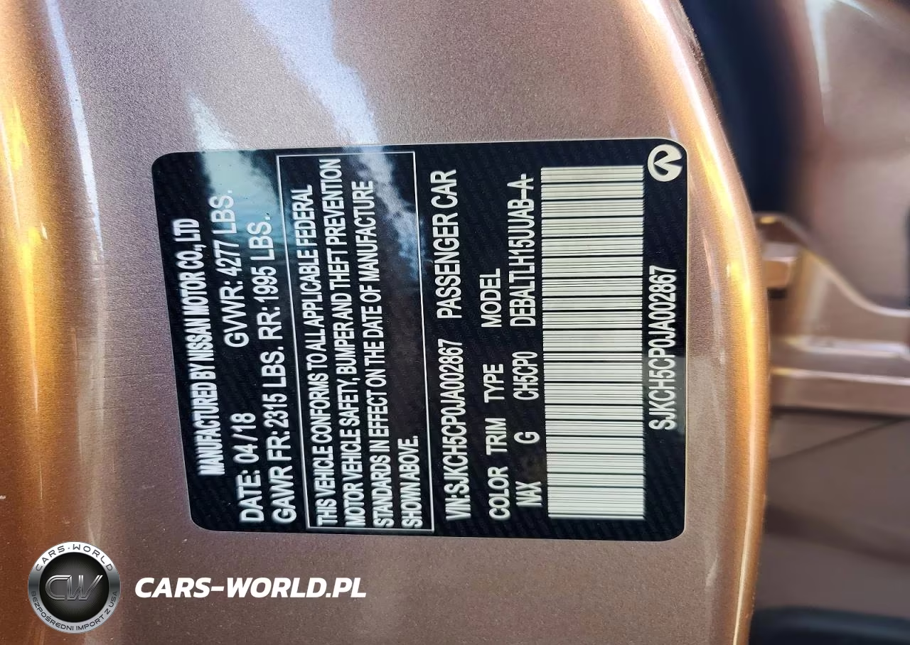 2018 Infiniti Qx30 Sport VIN:SJKCH5CP0JA002867 - 12