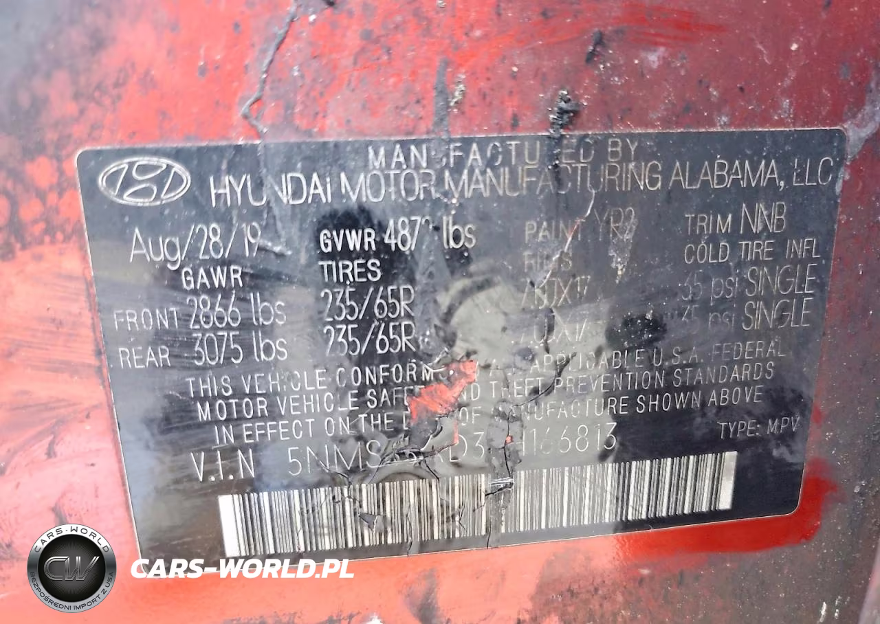 2020 Hyundai Santa Fe Sel VIN:5NMS33AD3LH166813 - 13