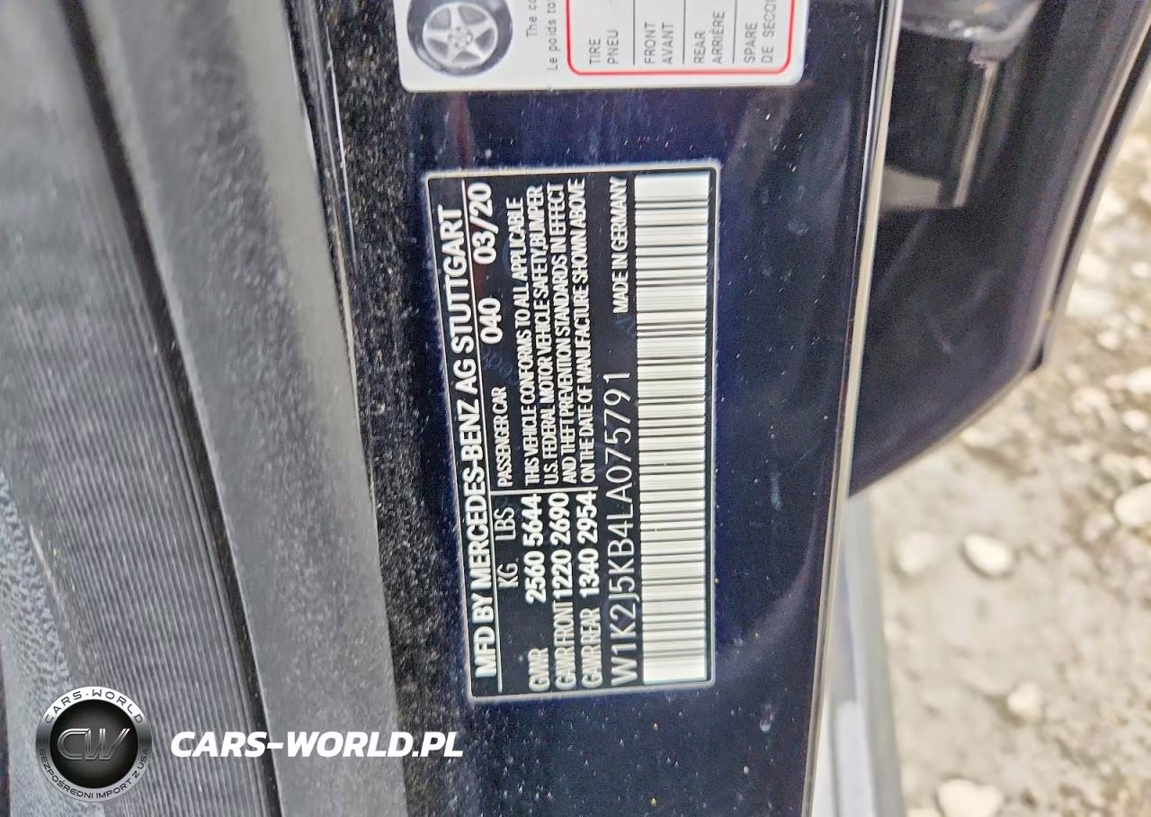 2020 Suzuki Cls 450 4Matic VIN:W1K2J5KB4LA075791 - 13