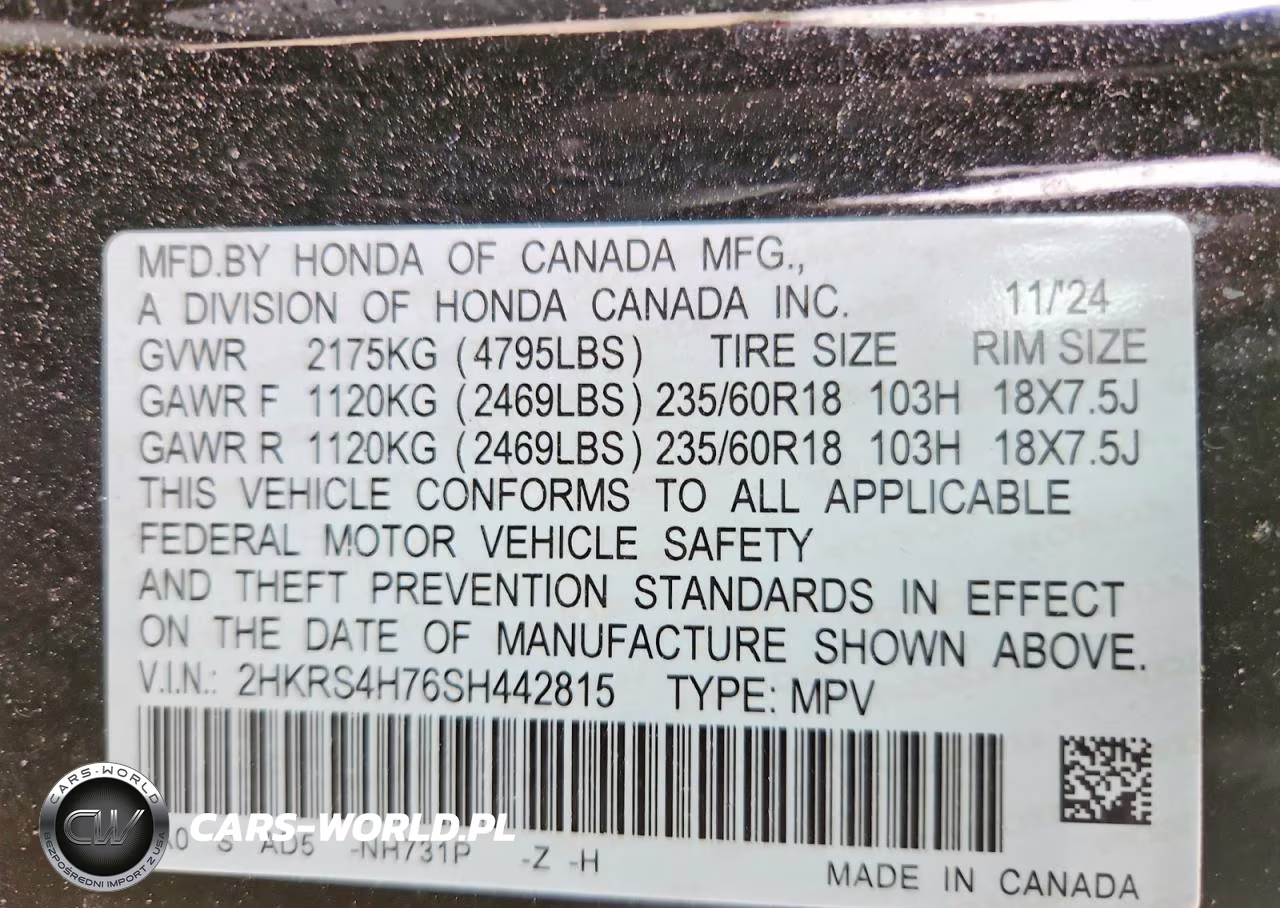 2025 Honda Cr-V Exl VIN:2HKRS4H76SH442815 - 13