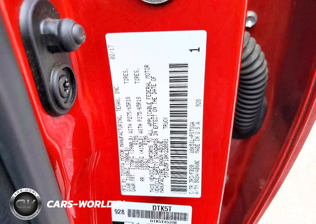 2017 Toyota Tundra Sr5 VIN:5TFEW5F18HX220801 - 12