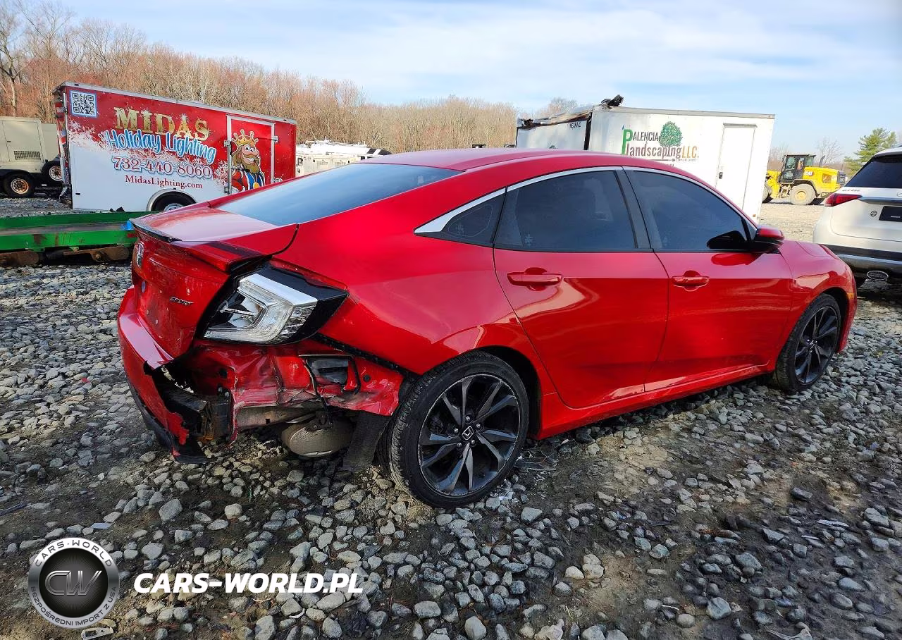 2020 Honda Civic Sport VIN:2HGFC2F8XLH543187 - 3