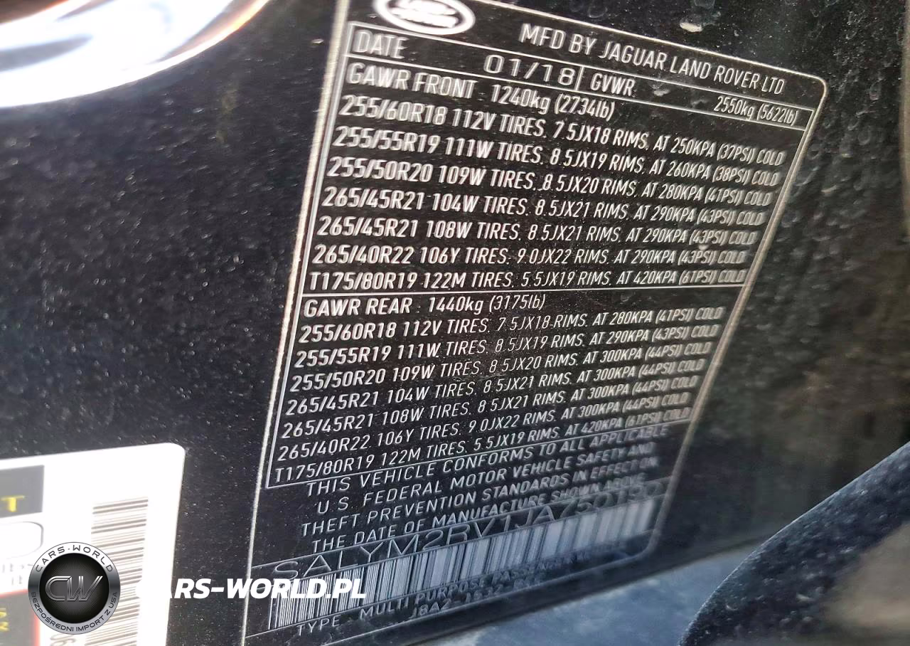 2018 Land Rover Range Rover Velar R-Dynamic Hse VIN:SALYM2RV1JA750190 - 13