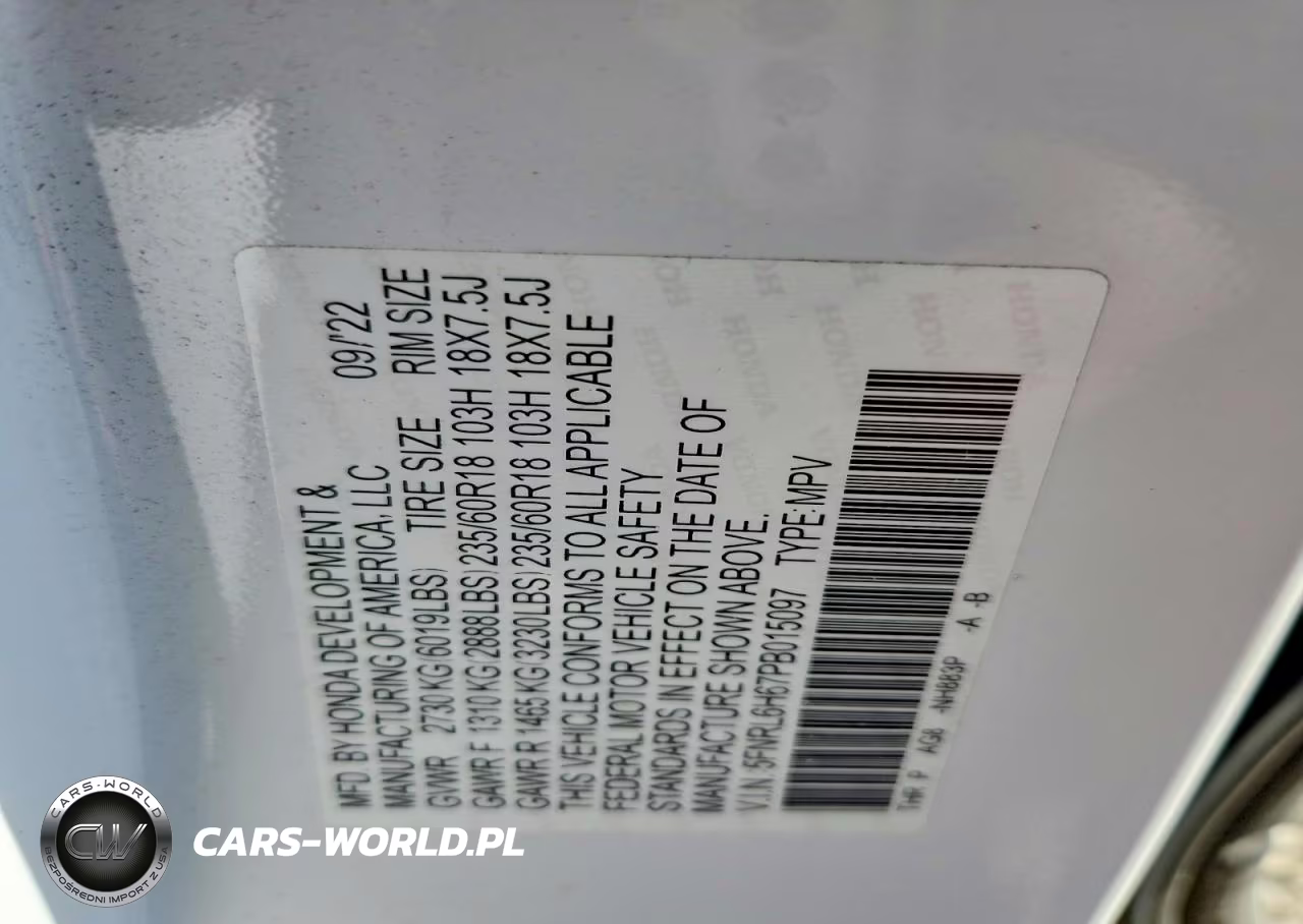 2023 Honda Odyssey Exl VIN:5FNRL6H67PB015097 - 14