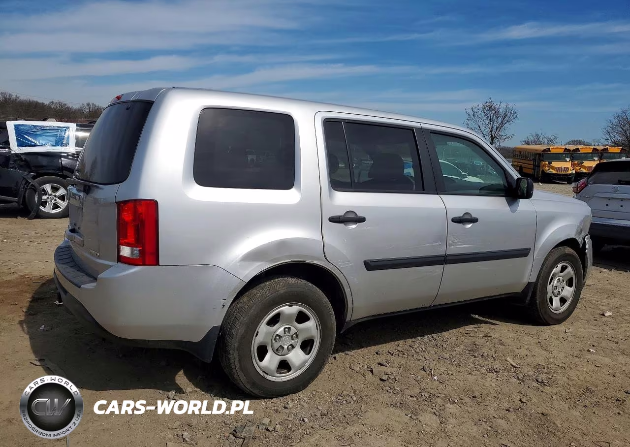 2013 Honda Pilot Lx VIN:5FNYF4H29DB038834 - 3
