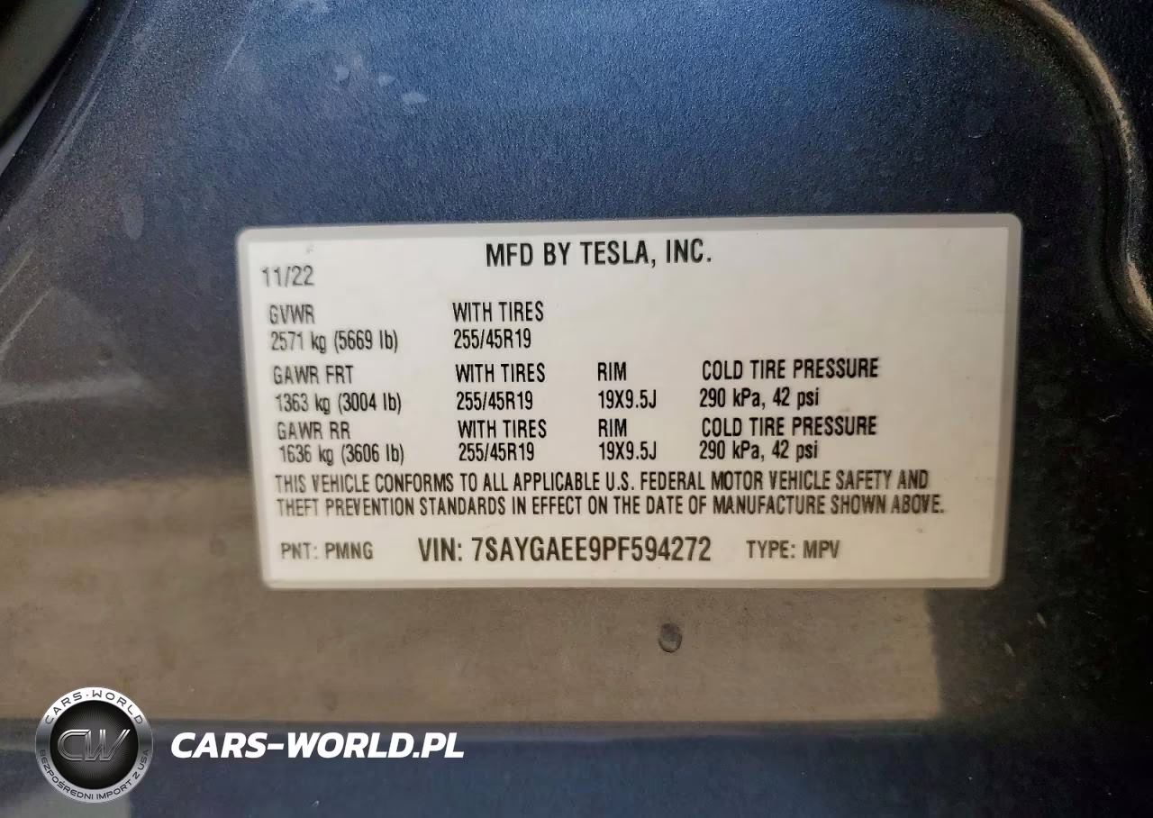 2023 Tesla Model Y VIN:7SAYGAEE9PF594272 - 12