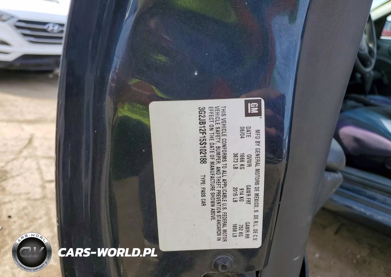 2005 Pontiac Sunfire VIN:3G2JB12F15S102188 - 12