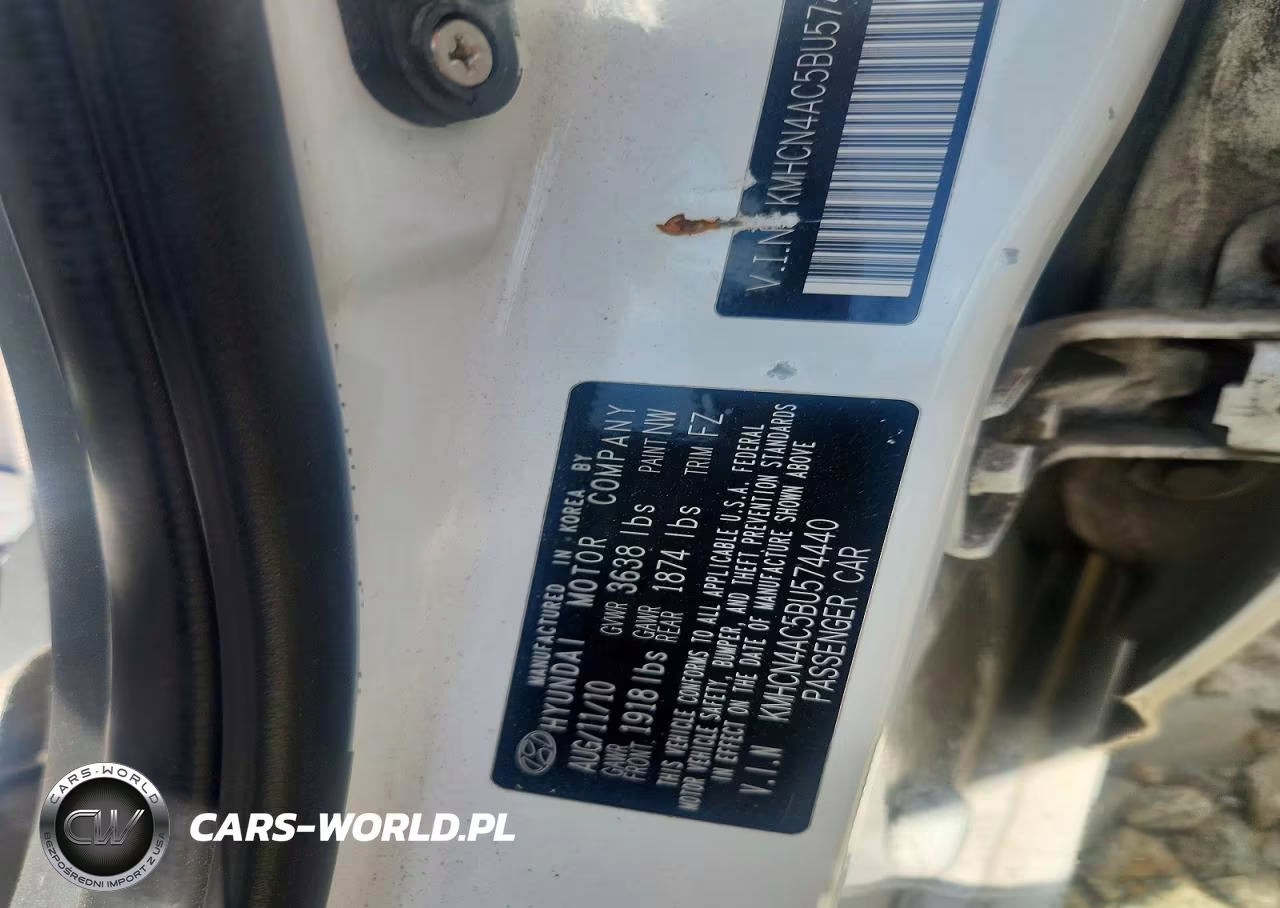2011 Hyundai Accent Gls VIN:KMHCN4AC5BU574440 - 12