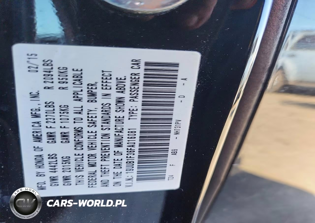 2015 Acura Tlx VIN:19UUB1F36FA016081 - 12