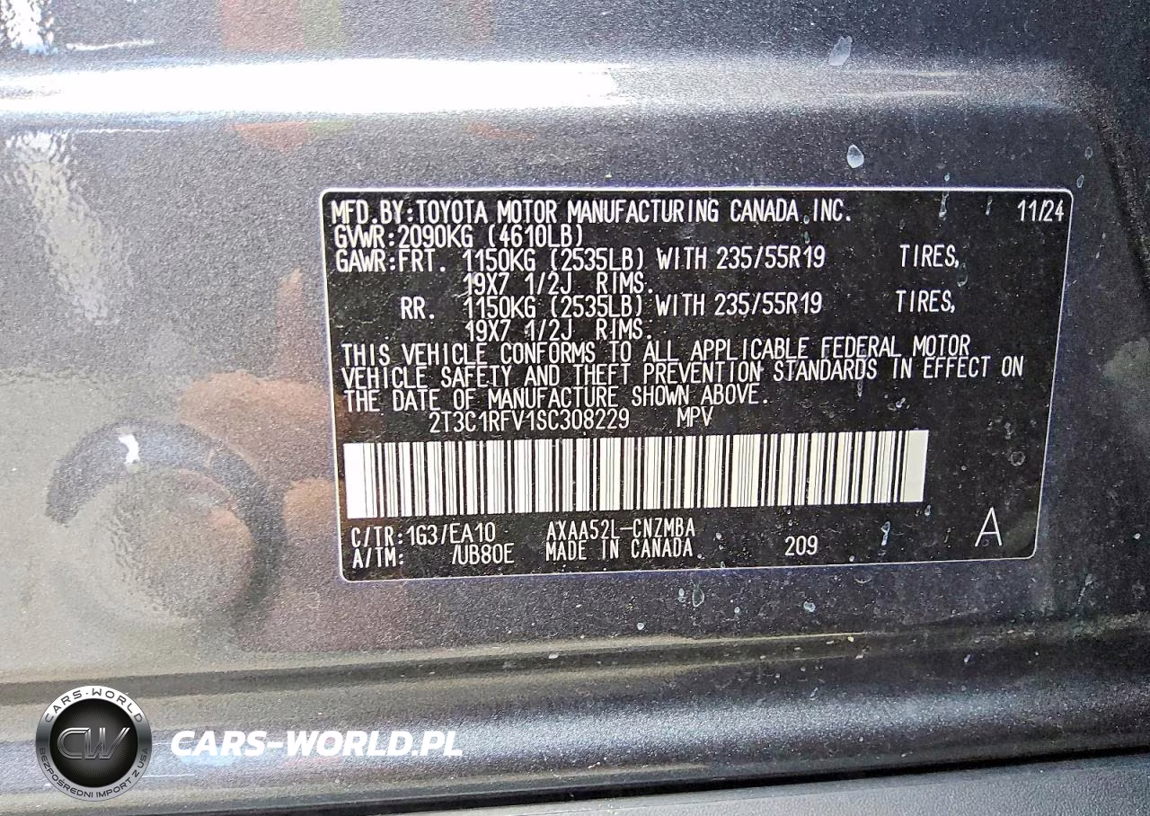 2025 Toyota Rav4 Xle Premium VIN:2T3C1RFV1SC308229 - 12