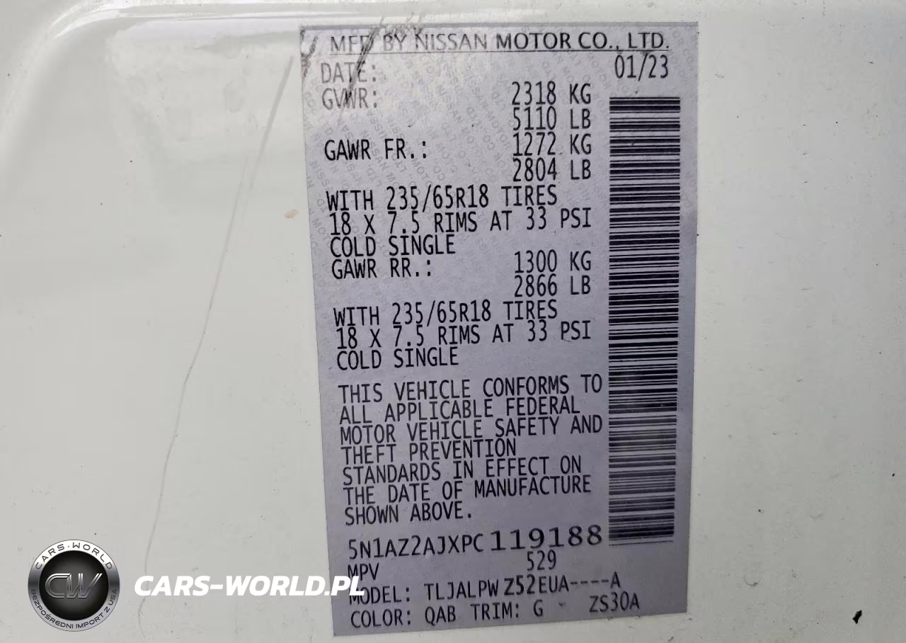 2023 Nissan Murano S VIN:5N1AZ2AJXPC119188 - 14