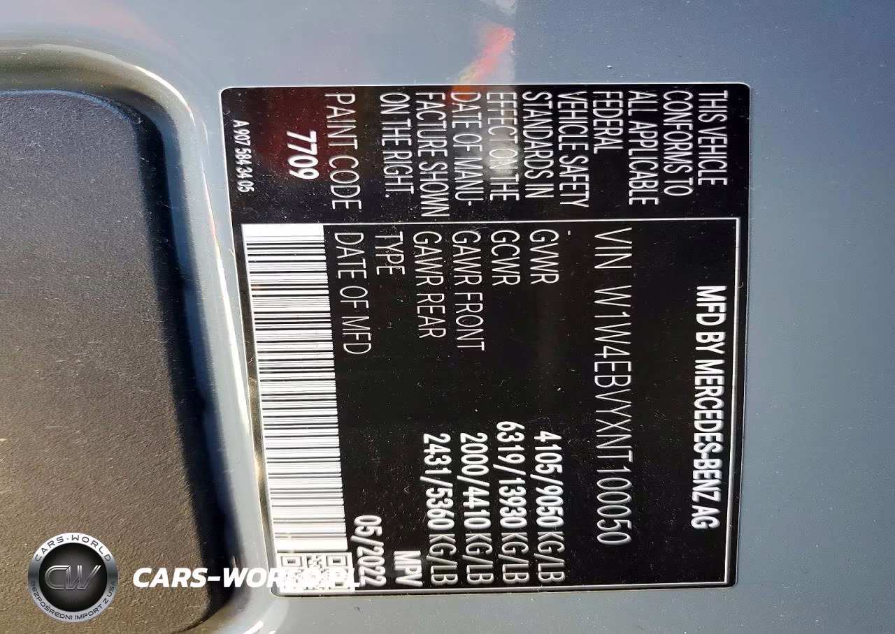 2022 Mercedes Sprinter VIN:W1W4EBVYXNT100050 - 10