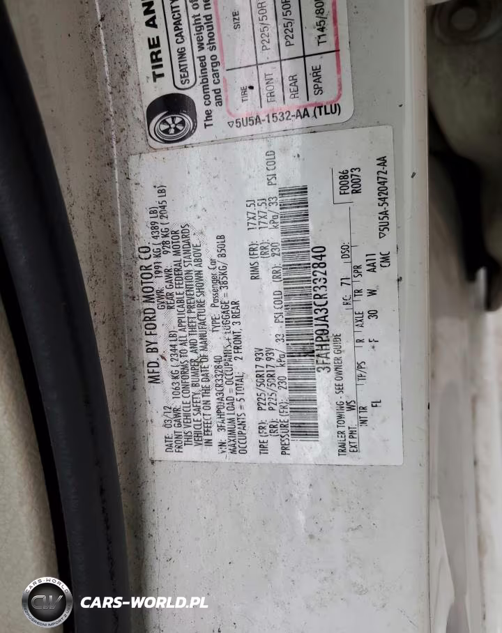 2012 Ford Fusion Sel VIN:3FAHP0JA3CR332840 - 12