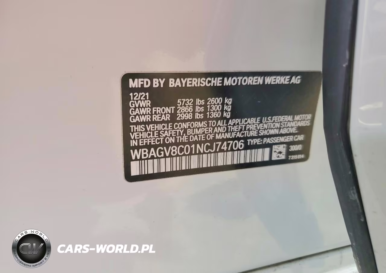 2022 BMW M850Xi VIN:WBAGV8C01NCJ74706 - 12