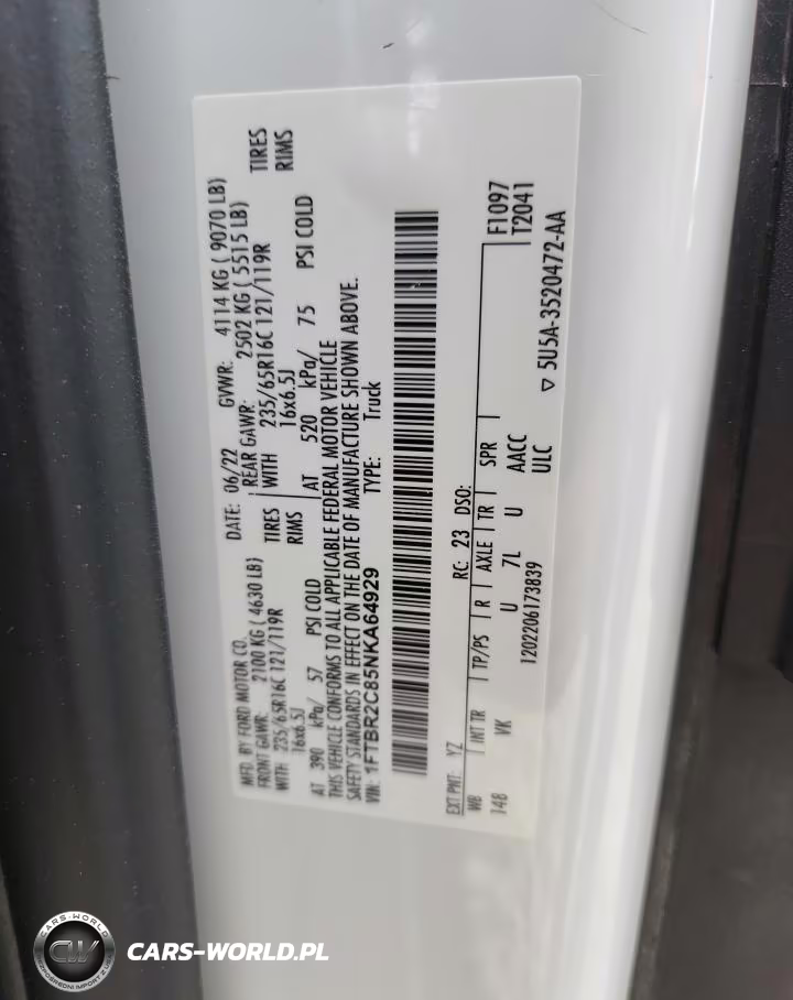 2022 Ford Transit T-250 VIN:1FTBR2C85NKA64929 - 13