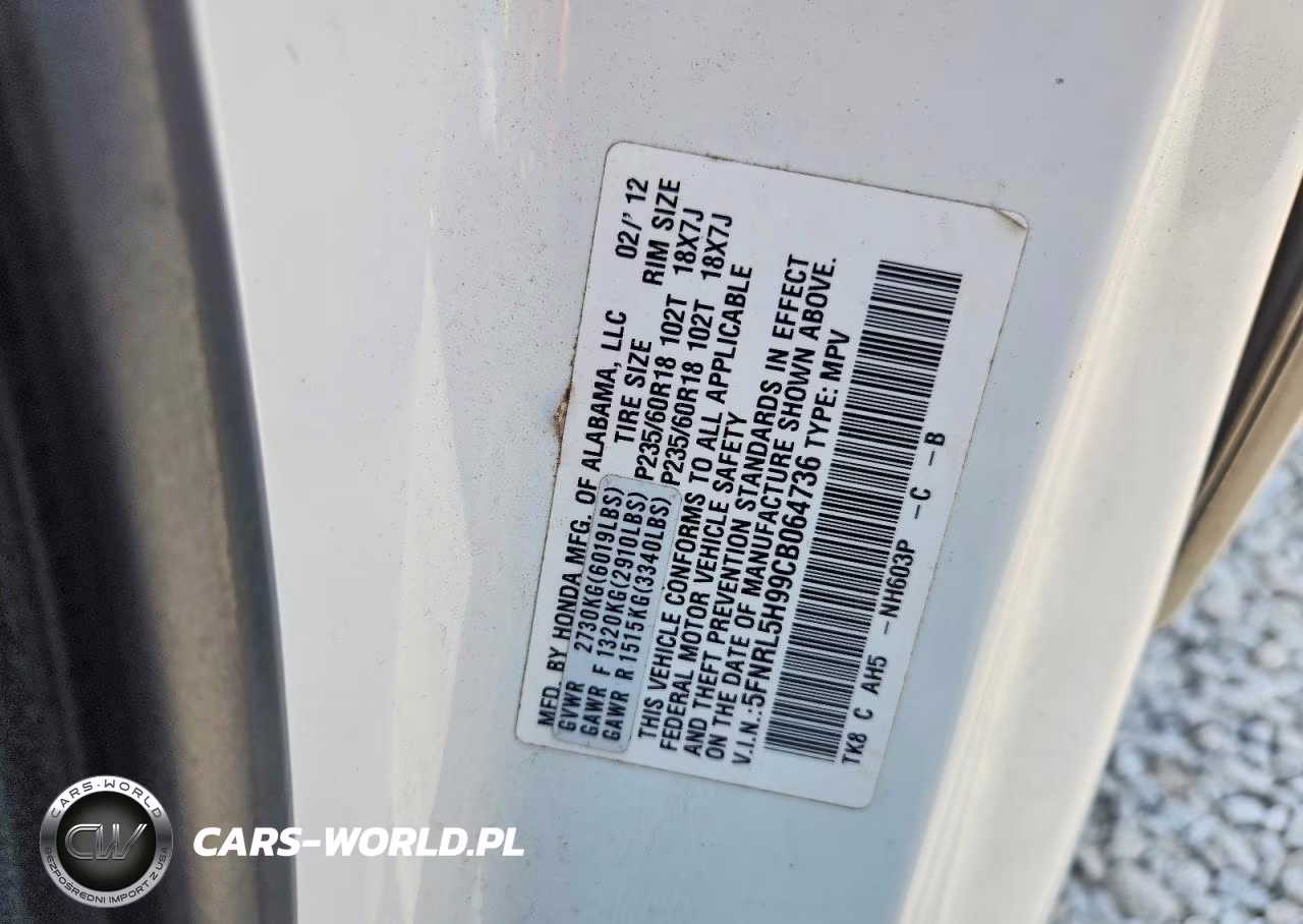 2012 Honda Odyssey Touring VIN:5FNRL5H99CB064736 - 13
