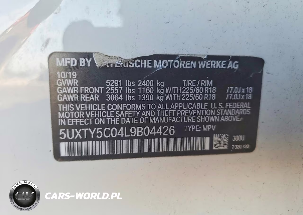 2020 BMW X3 xDrive30I VIN:5UXTY5C04L9B04426 - 13