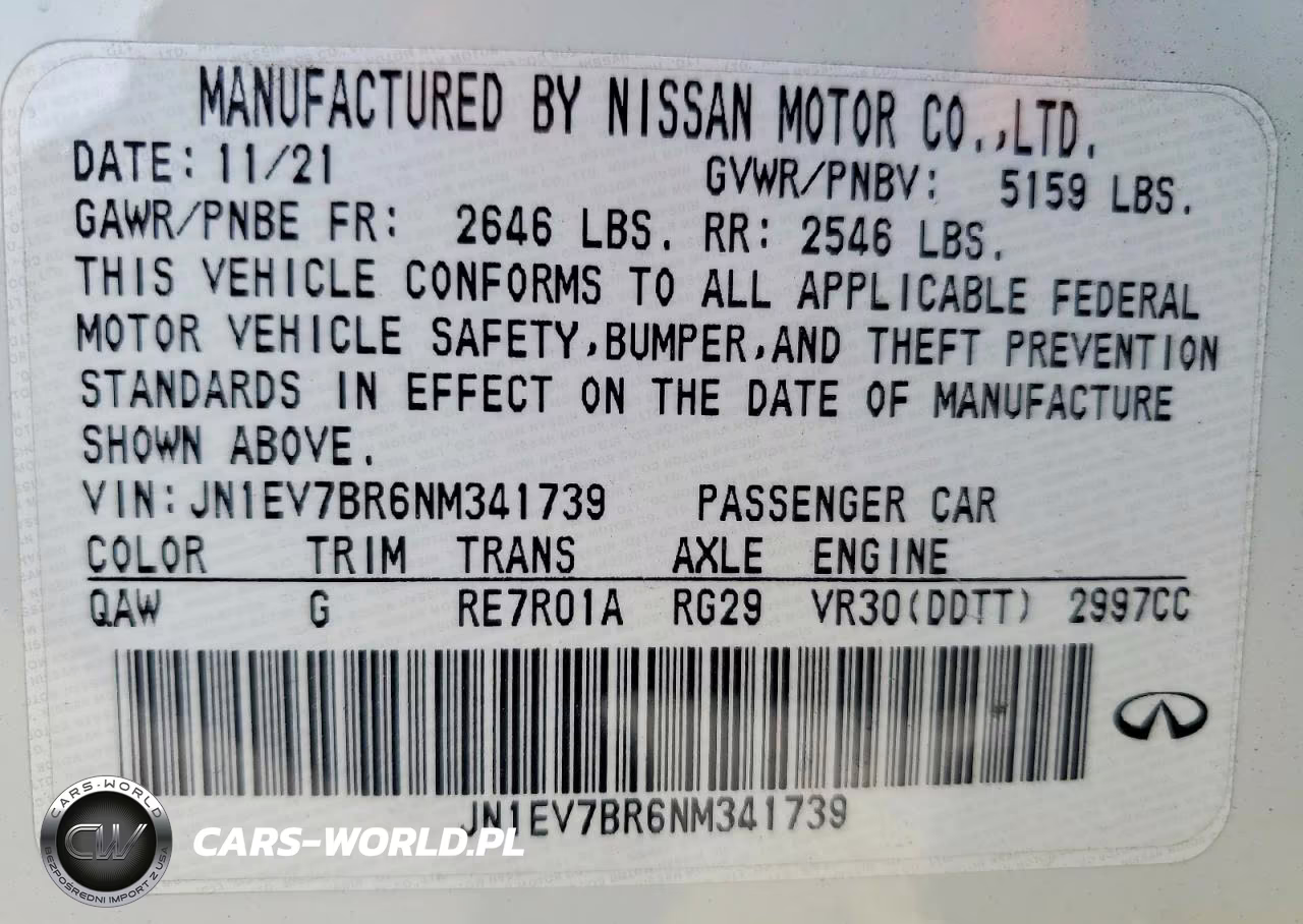 2022 Infiniti Q50 Luxe VIN:JN1EV7BR6NM341739 - 12