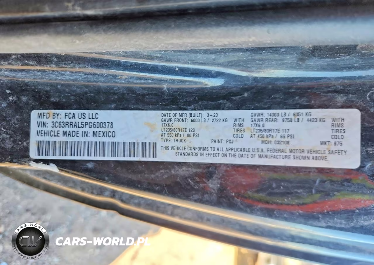 2023 Ram 3500 Tradesman VIN:3C63RRAL5PG600378 - 10