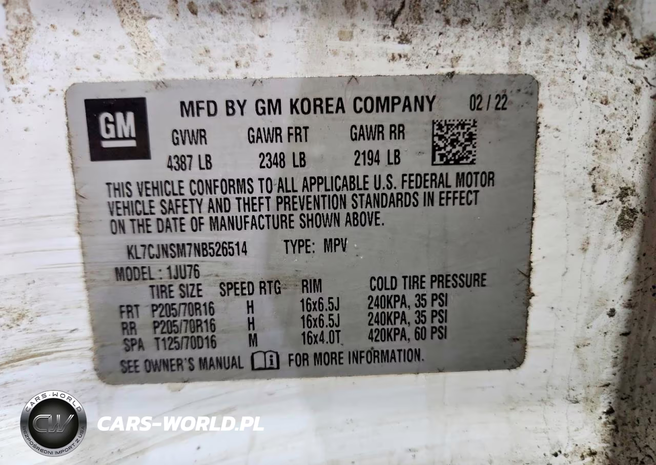 2022 Chevrolet Trax Ls VIN:KL7CJNSM7NB526514 - 13