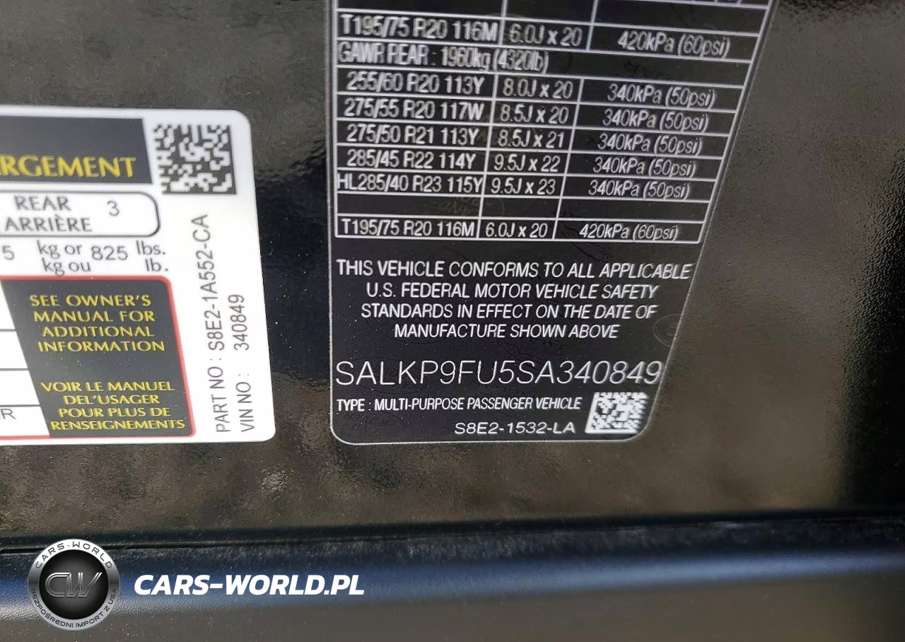 2025 Land Rover Range Rover Se VIN:SALKP9FU5SA340849 - 13
