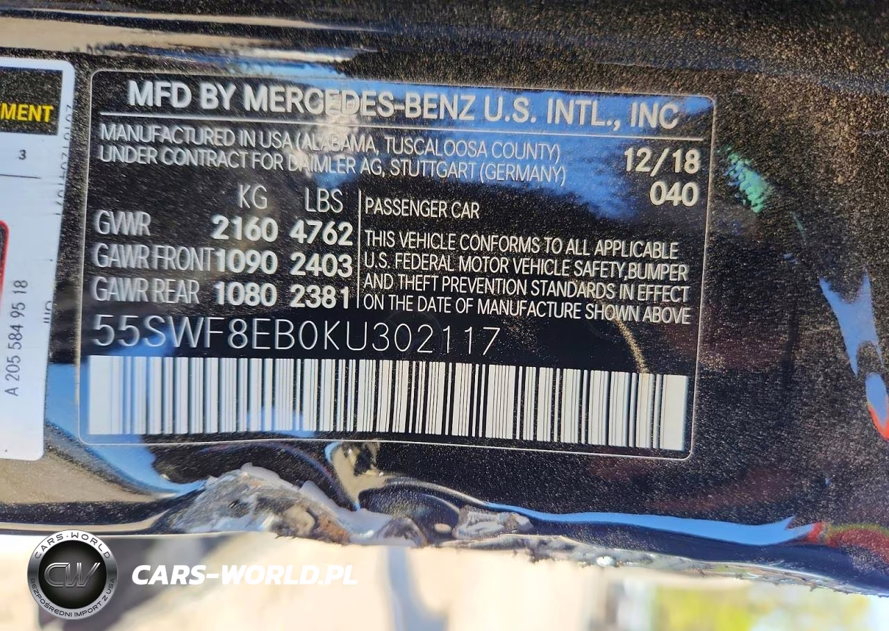 2019 Mercedes Benz C 300 4Matic VIN:55SWF8EB0KU302117 - 13