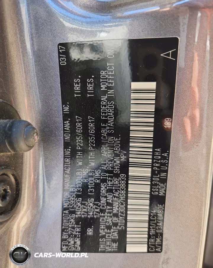 2017 Toyota Sienna Xle 8-Passenger VIN:5TDYZ3DC7HS838839 - 14