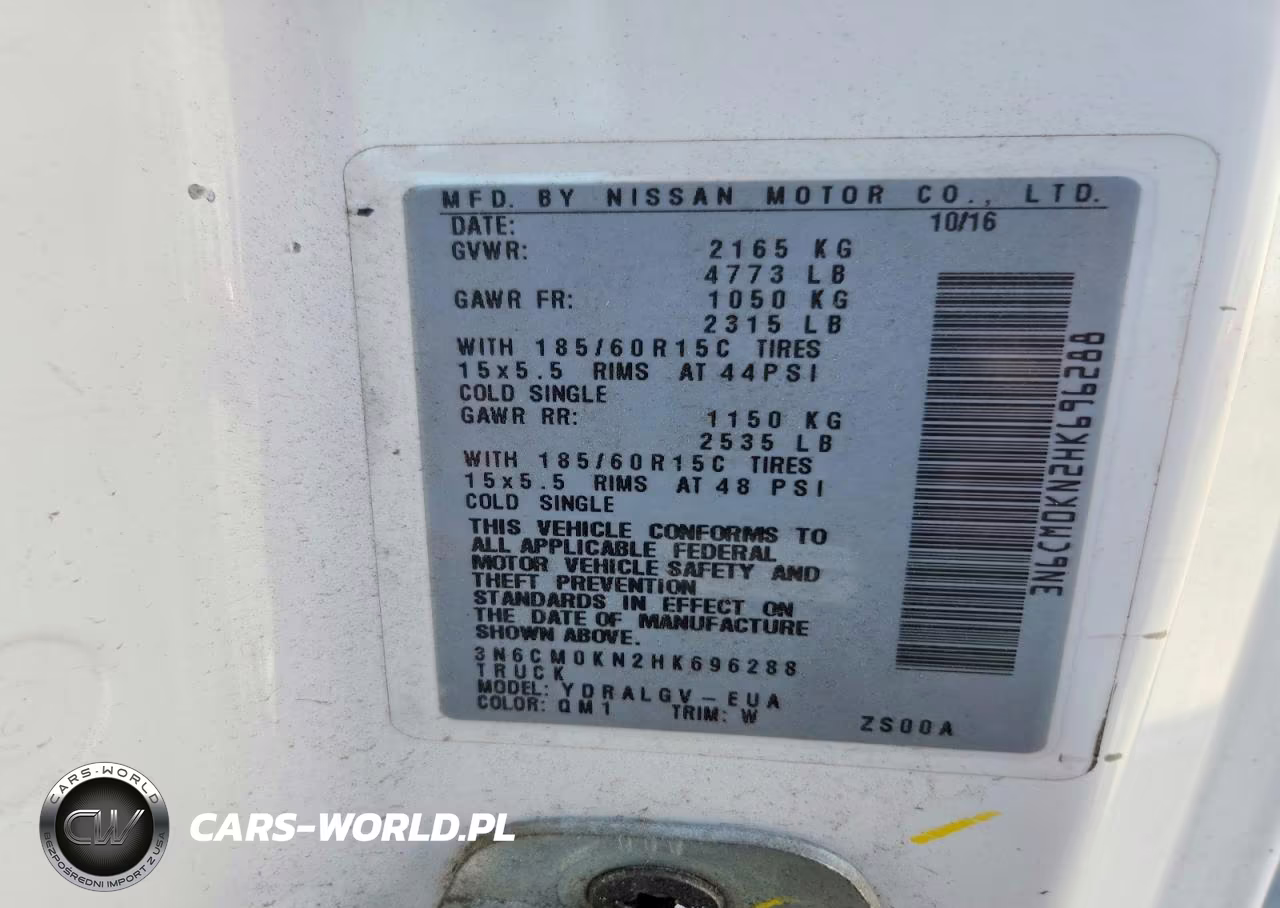 2017 Nissan Nv200 Sv VIN:3N6CM0KN2HK696288 - 13