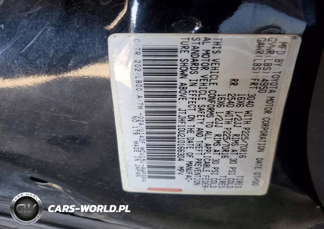 2001 Lexus Rx 300 Base VIN:JTJHF10U210166304 - 12