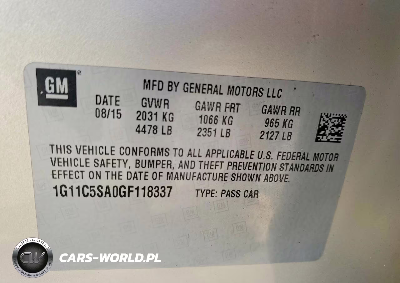 2016 Chevrolet Malibu Classic VIN:1G11C5SA0GF118337 - 12