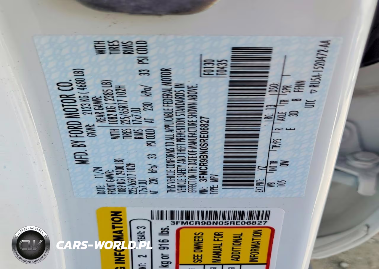2025 Ford Bronco Sport Big Bend VIN:3FMCR9BN0SRE06827 - 13