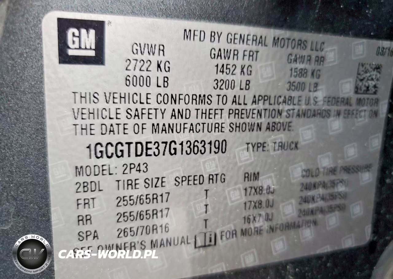 2016 Chevrolet Colorado Z71 VIN:1GCGTDE37G1363190 - 12