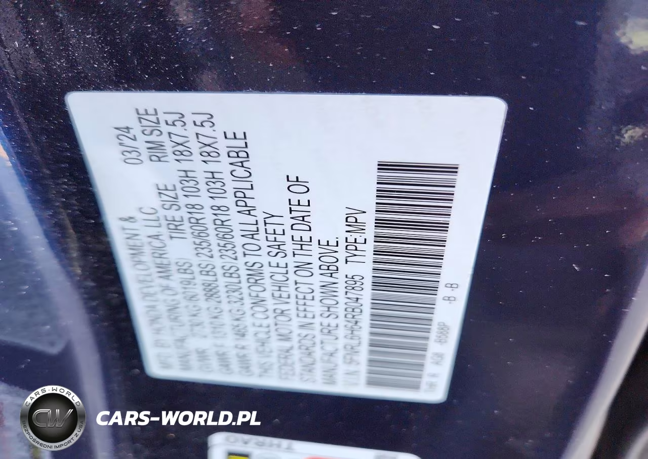2024 Honda Odyssey Exl VIN:5FNRL6H64RB047895 - 13