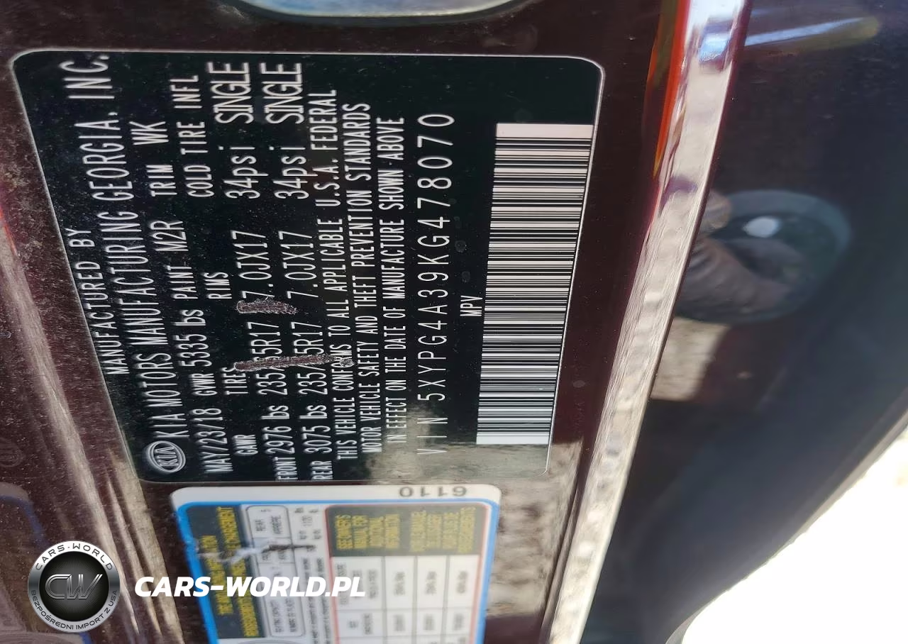 2019 Kia Sorento Lx VIN:5XYPG4A39KG478070 - 13
