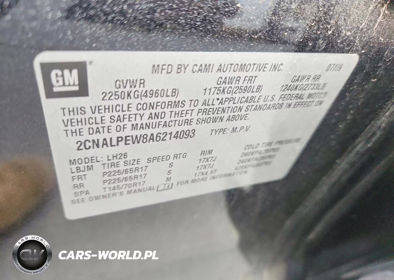 2010 Chevrolet Equinox Lt VIN:2CNALPEW8A6214093 - 13