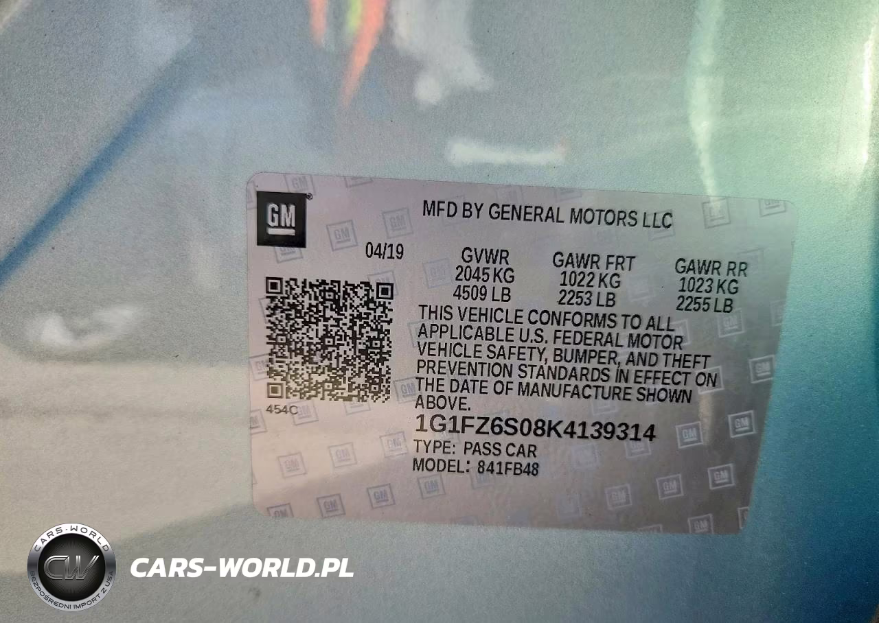 2019 Chevrolet Bolt Ev Premier VIN:1G1FZ6S08K4139314 - 13
