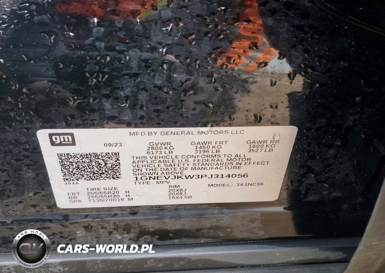 2023 Chevrolet Traverse Rs VIN:1GNEVJKW3PJ314056 - 14