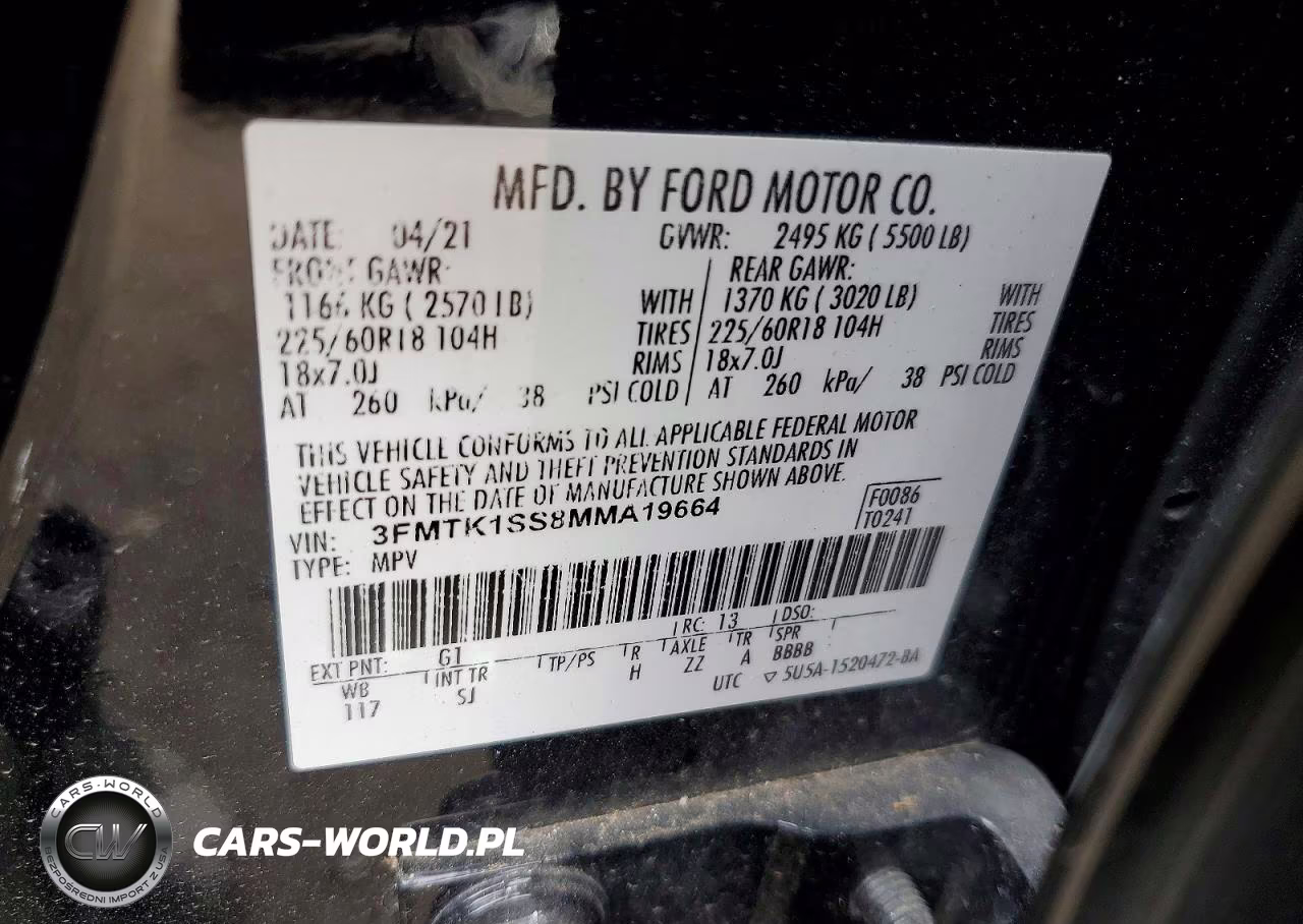 2021 Ford Mustang Mach-E Select VIN:3FMTK1SS8MMA19664 - 14