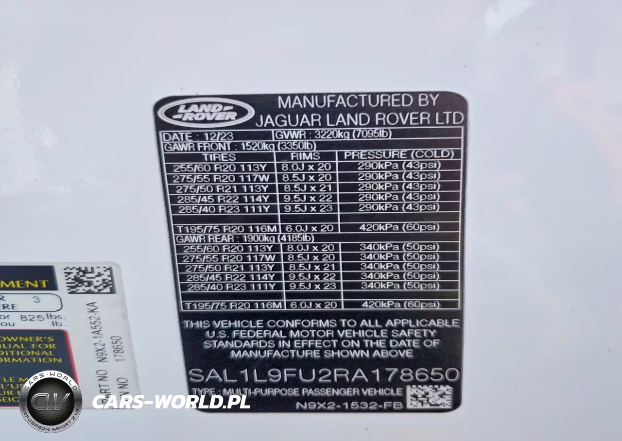 2024 Land Rover Range Rover Sport Dynamic Se VIN:SAL1L9FU2RA178650 - 13