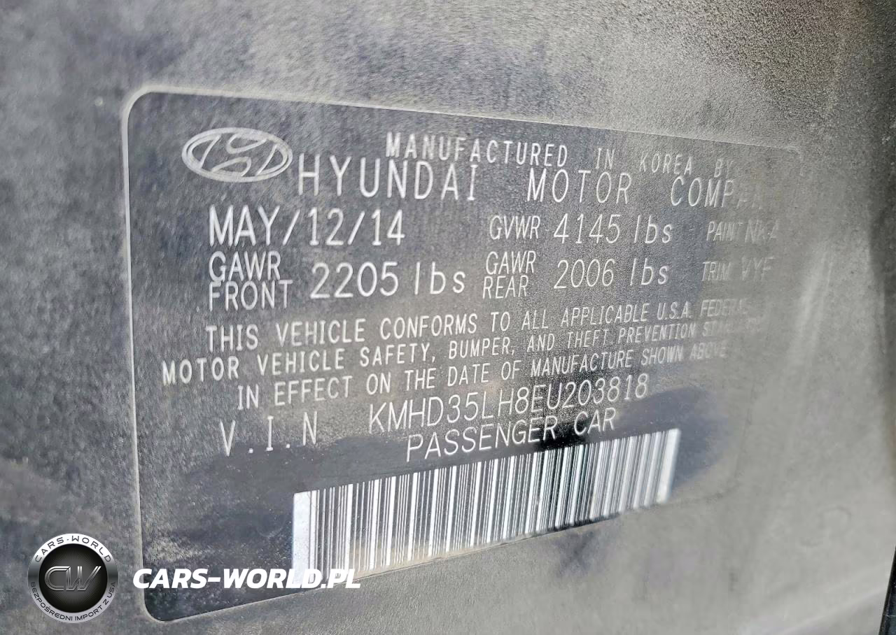 2014 Hyundai Elantra Gt Base VIN:KMHD35LH8EU203818 - 12